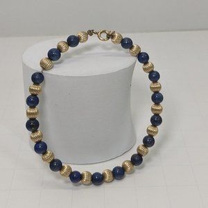 Vintage 12k GF 1/20 Lapis Lazuli Bracelet
